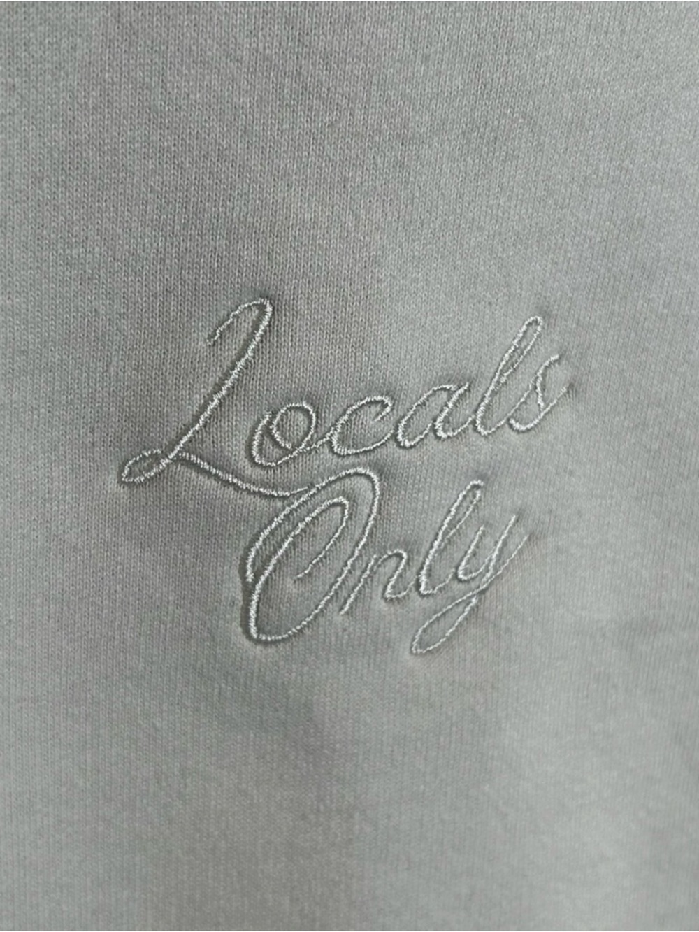 Original Favorites Locals Only Sweatshirt Ivory Crewneck Pullover Streetwear M - Picture 2 of 4